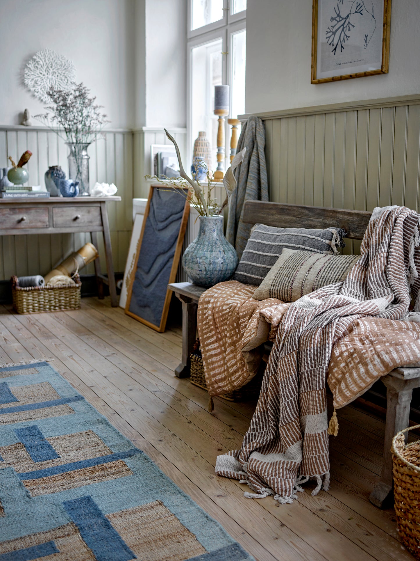 Isnel Recycled Cotton Throw (Warm Neutrals)