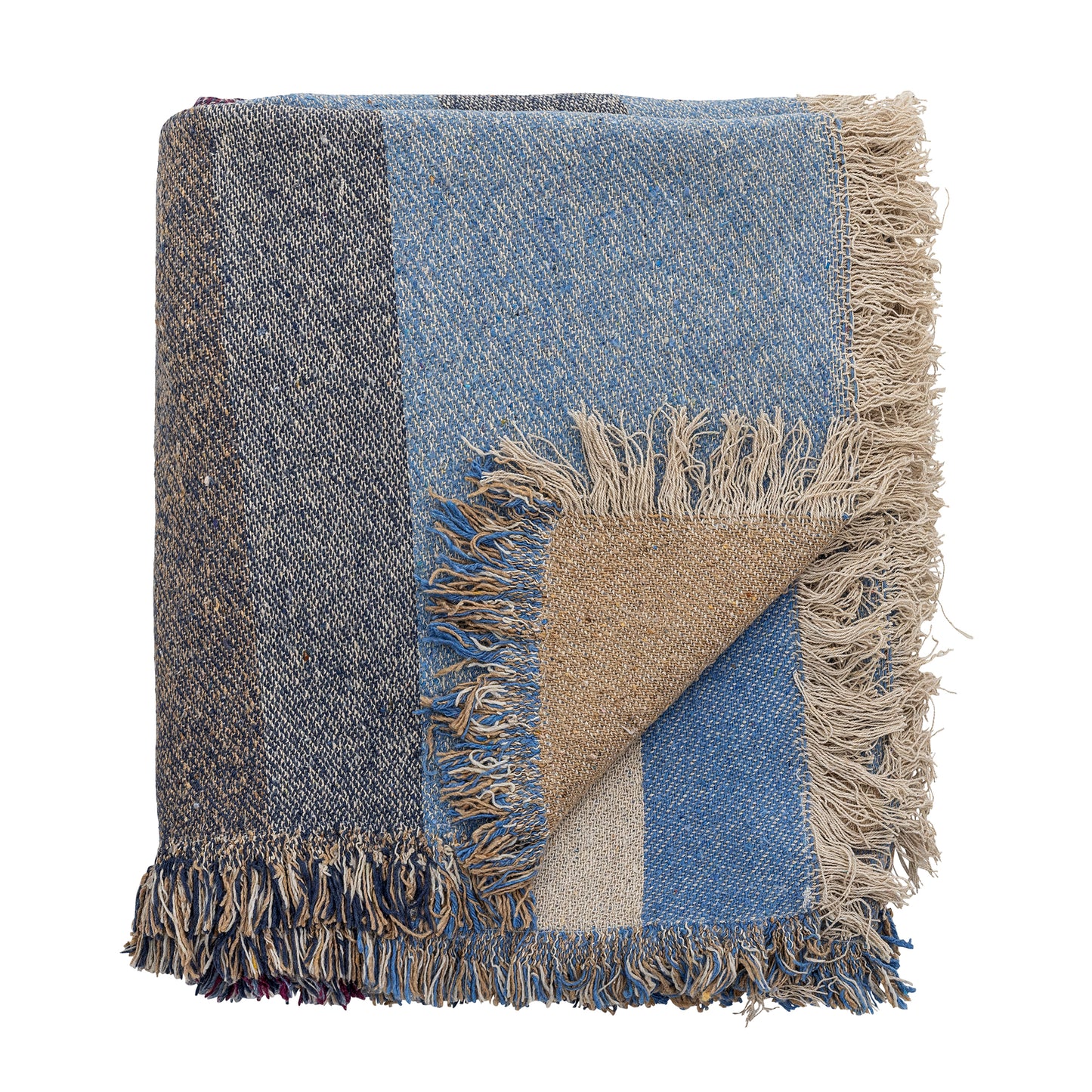 Maji Recycled Cotton Throw (Blue)