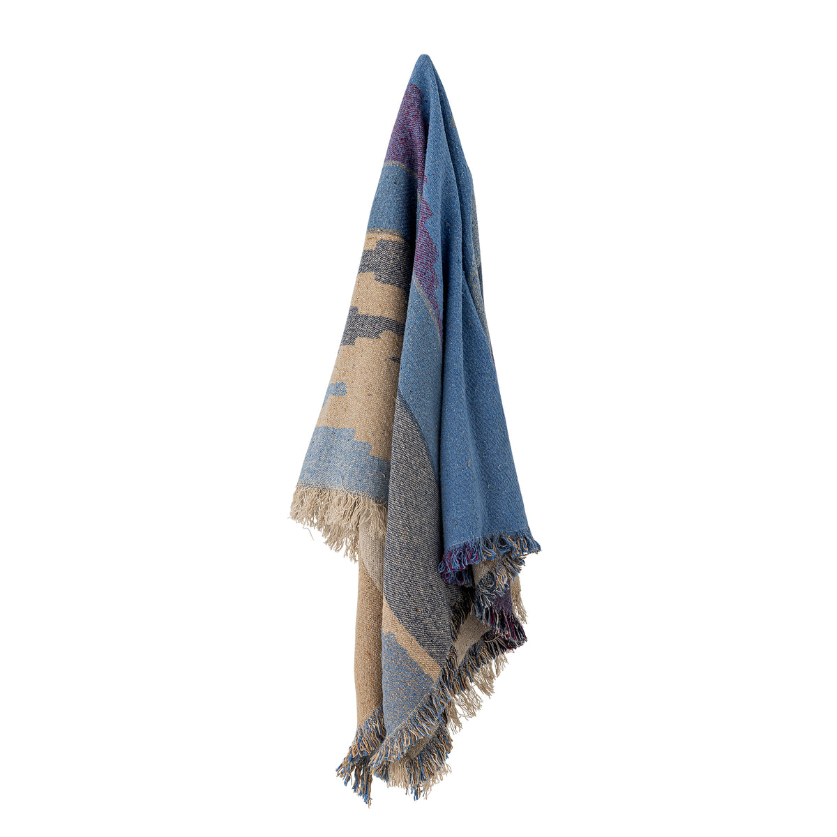 Maji Recycled Cotton Throw (Blue)