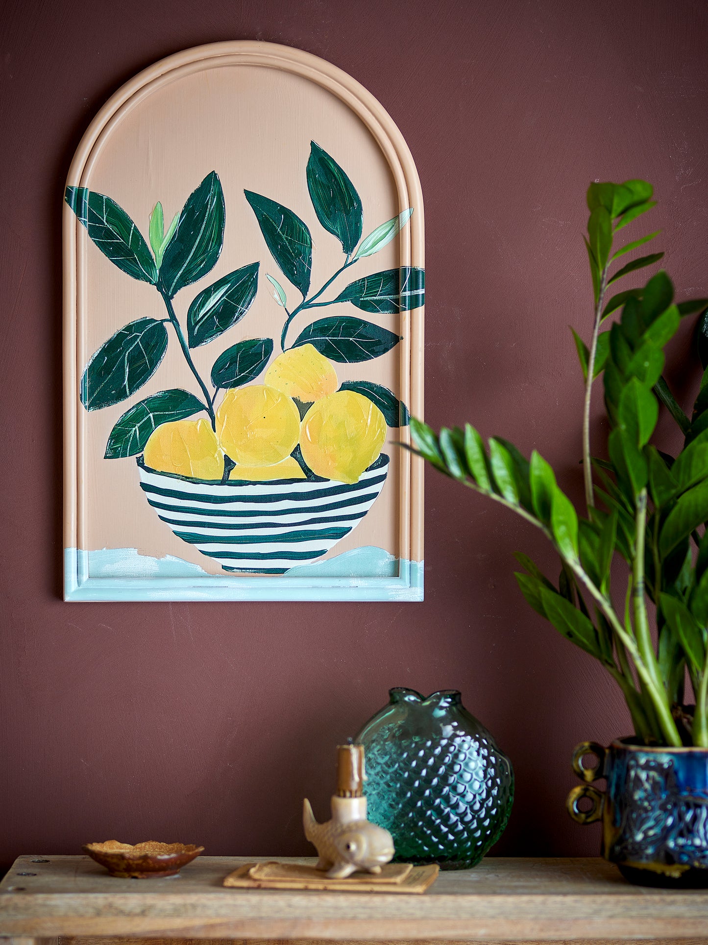 Limone framed illustration W33 x H51cm