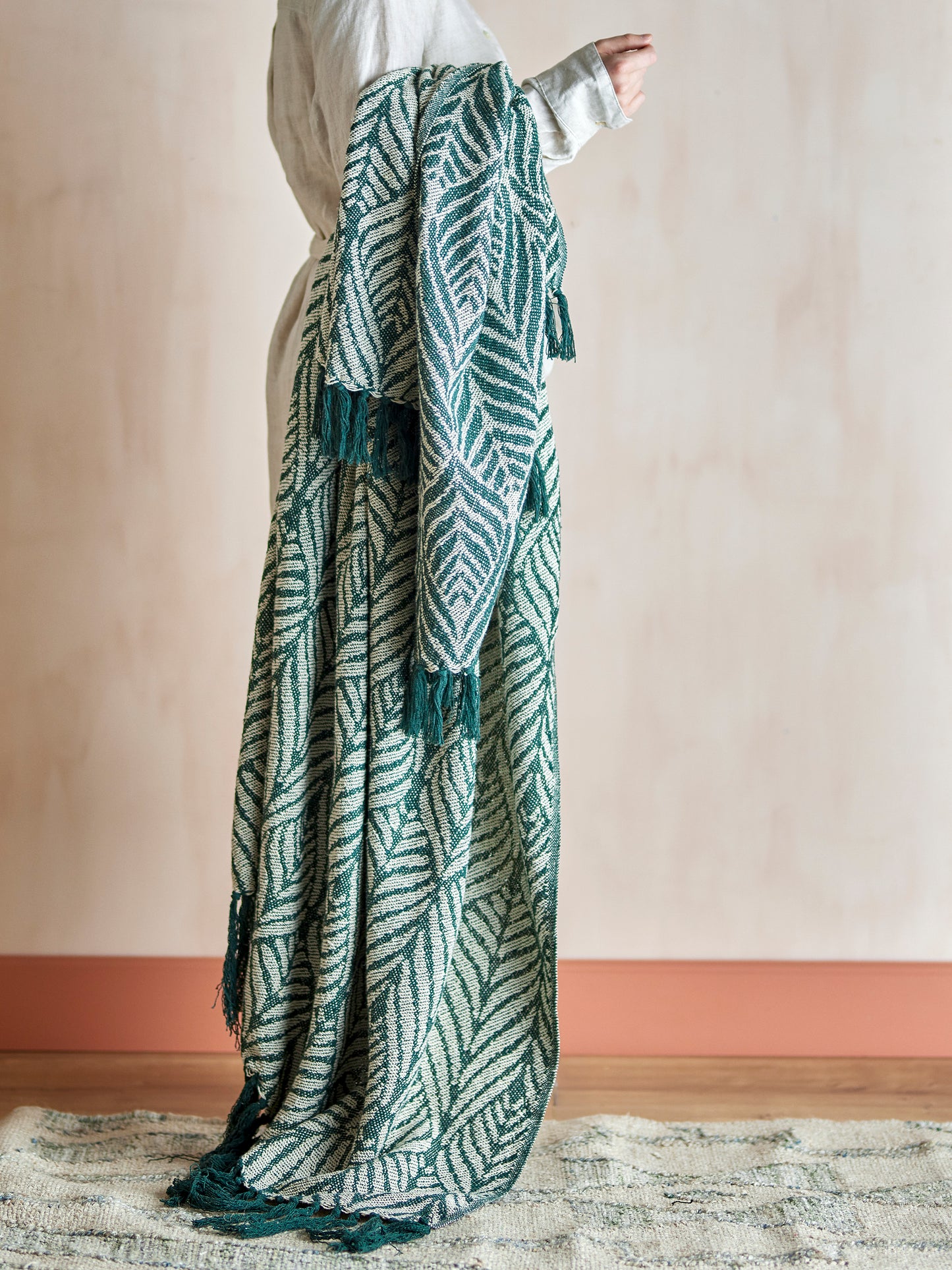 Ugento Recycled Cotton Throw (Green)