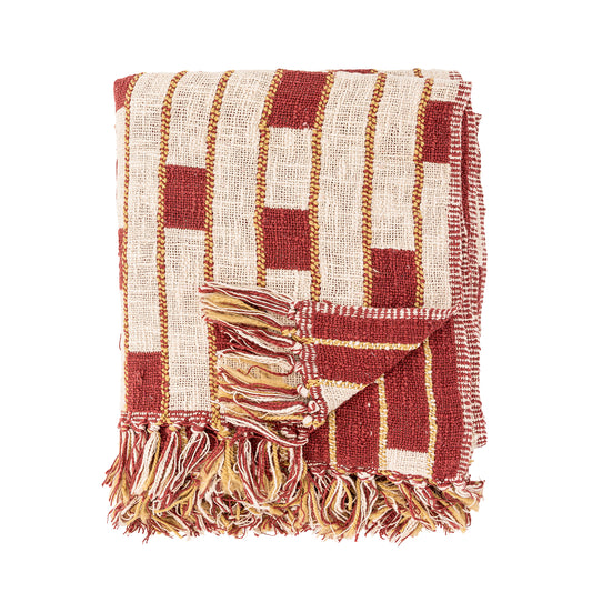 Cang Cotton Throw (Red)