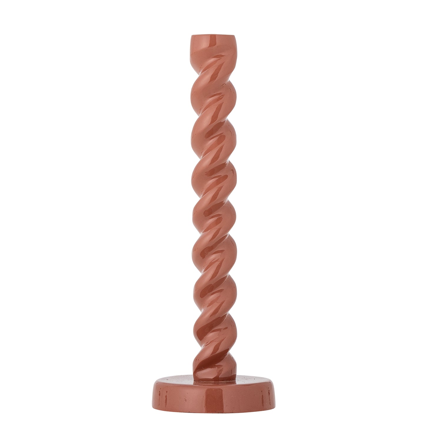 Diza Candlestick Holder (gloss red brown)