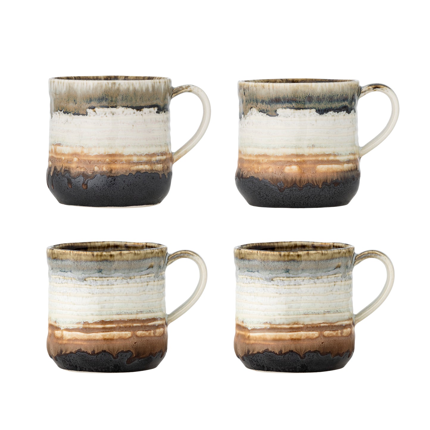 Deana: Tea Mug (Brown) Set of 4