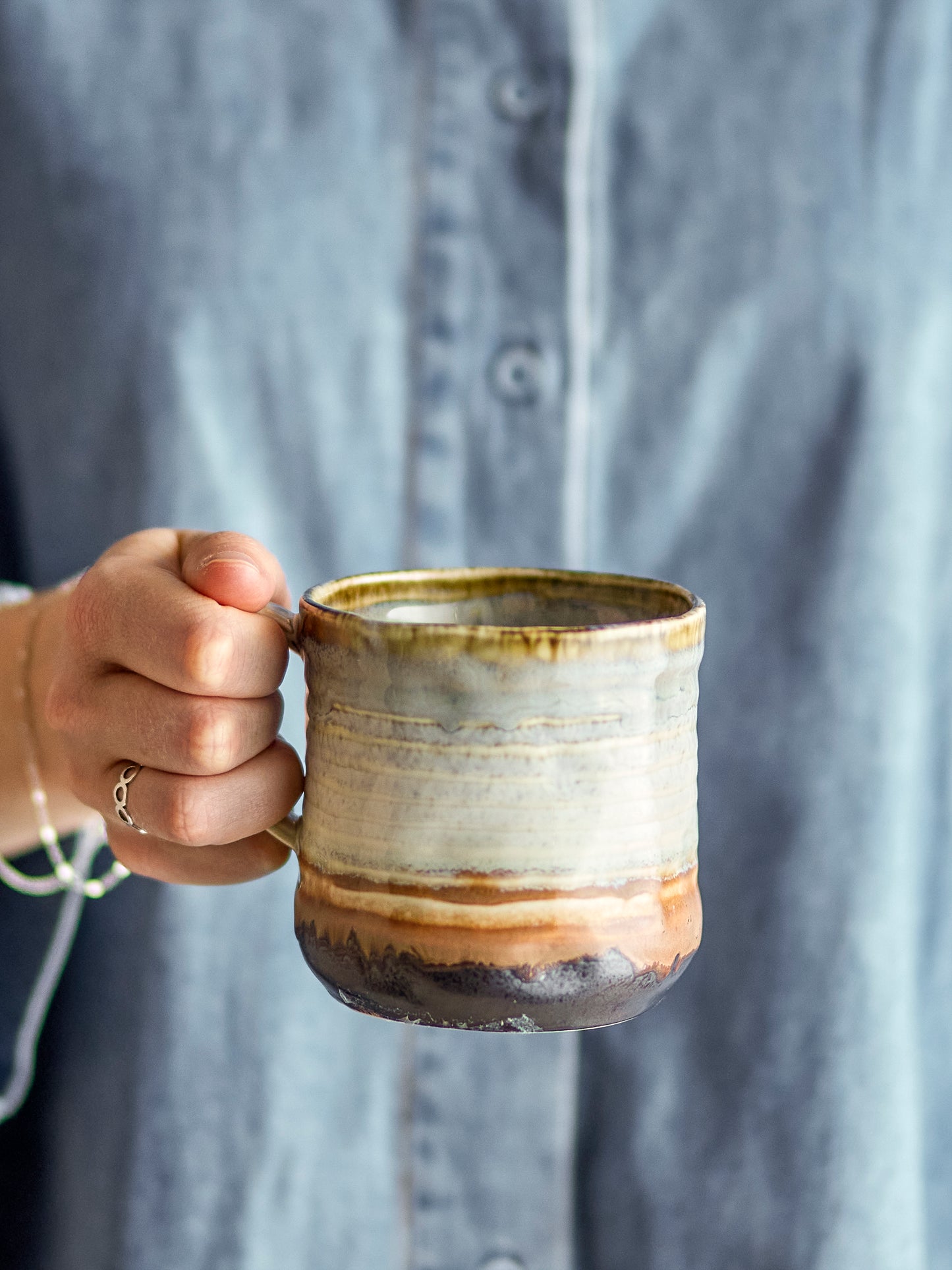 Deana: Tea Mug (Brown) Set of 4