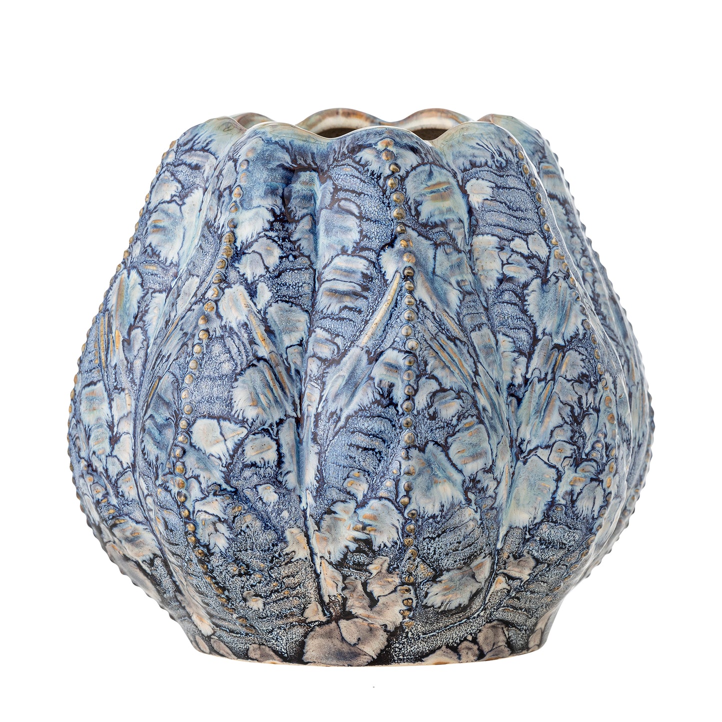 Hetty Glazed Vase (Blue)