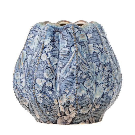 Hetty Glazed Vase (Blue)