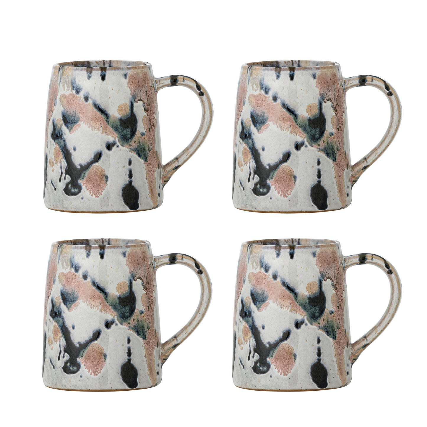 Winnie Mug (Pink Splatter) Set of 4