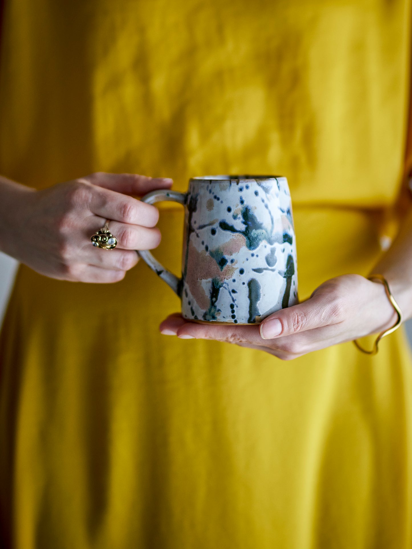 Winnie Mug (Pink Splatter) Set of 4