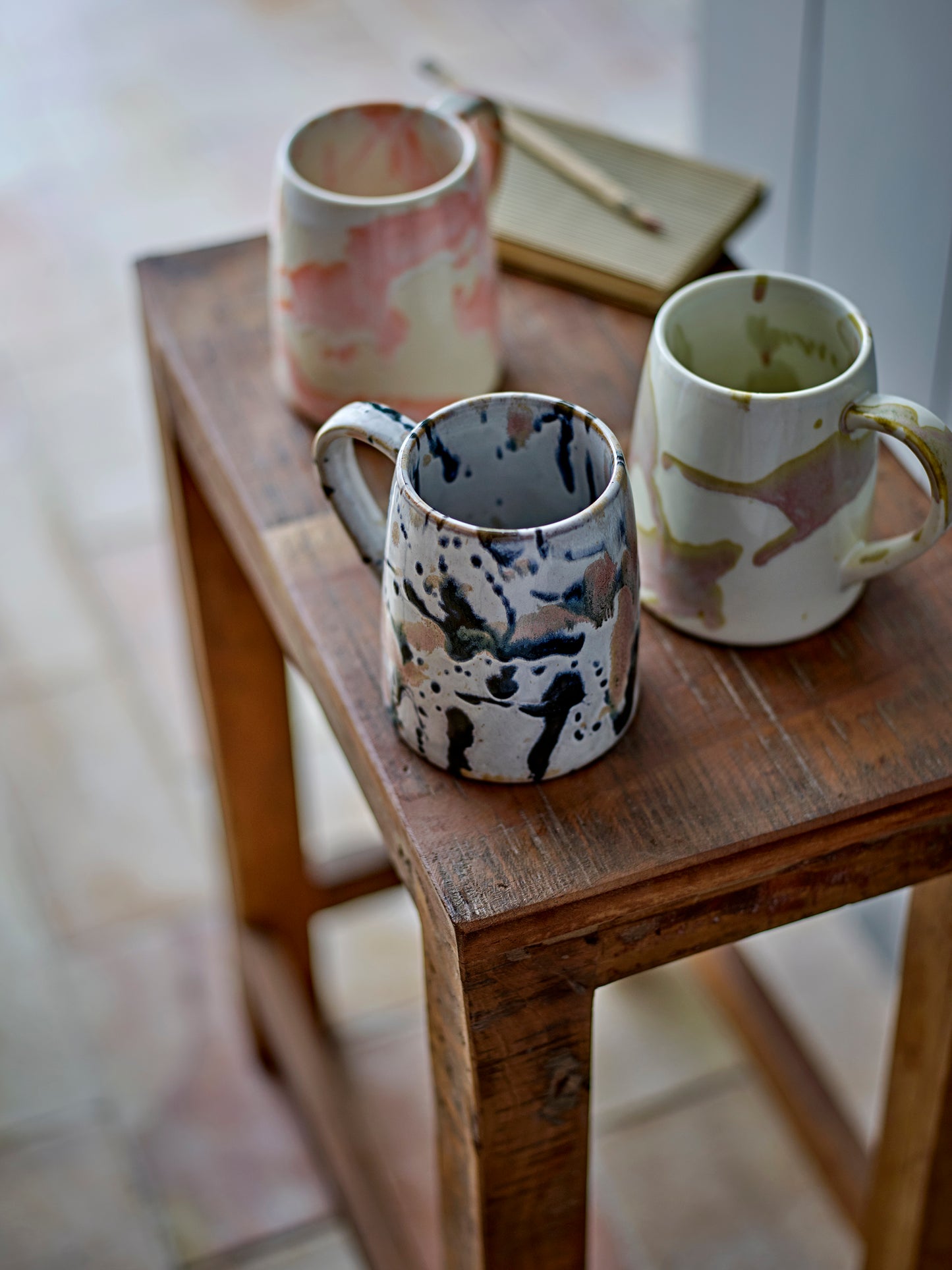 Winnie Mug (Pink Splatter) Set of 4