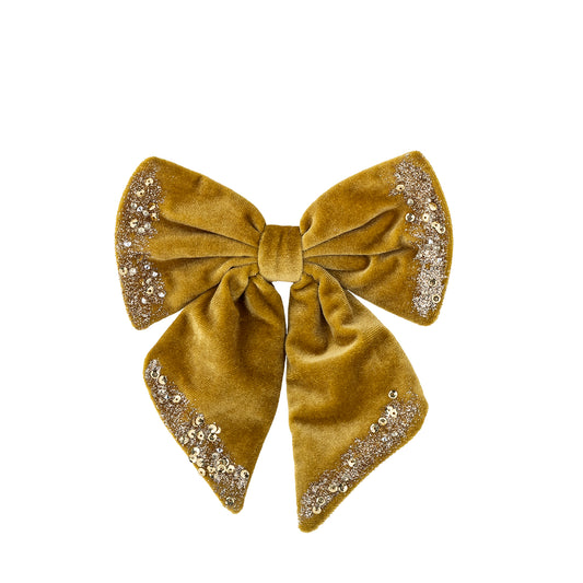 Ruby Deco Bow in Ochre