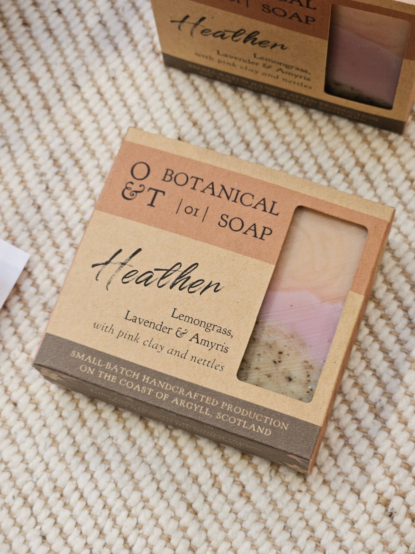 Heather Botanical Soap Bar | Lemongrass & Lavender 100g Bar