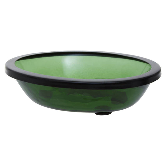 Allegra Green Glass Soap Dish