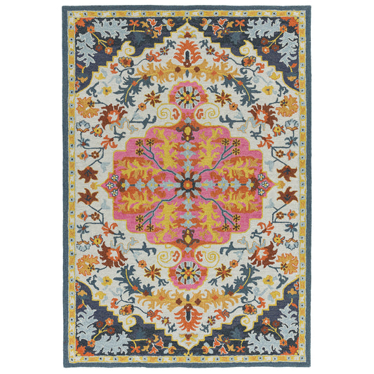Bronte Fine Loop Rug (Multi Colour)