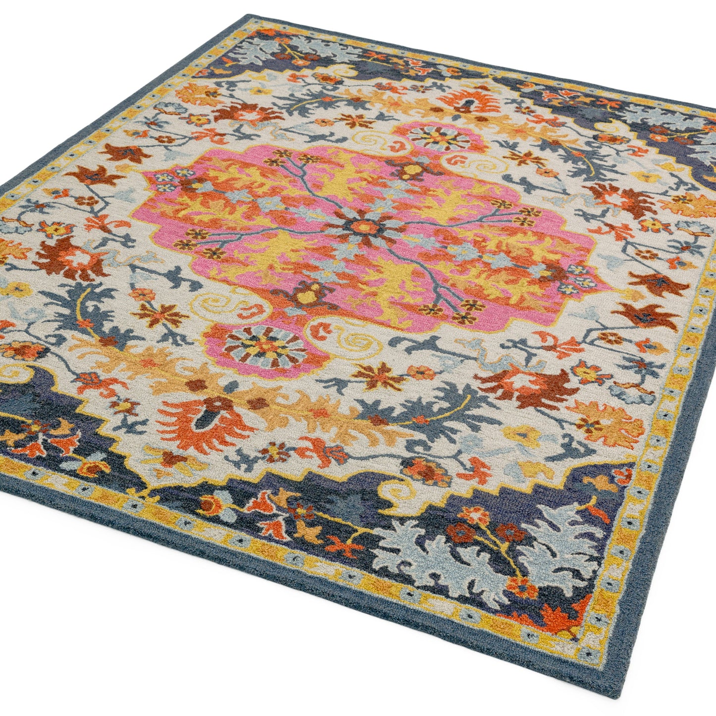 Bronte Fine Loop Rug (Multi Colour)