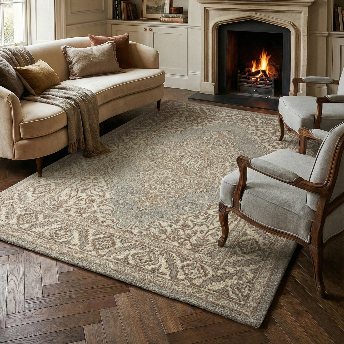 Bronte Fine Loop Rug (Natural)