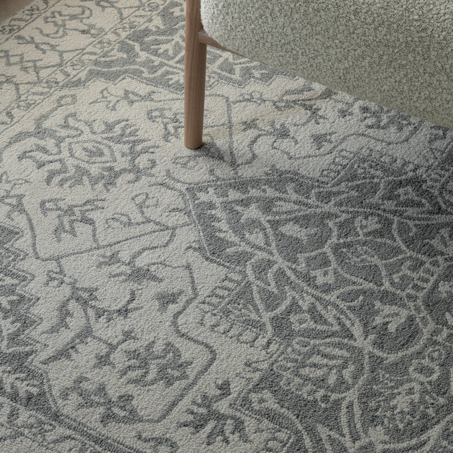 Bronte Fine Loop Rug (Silver)