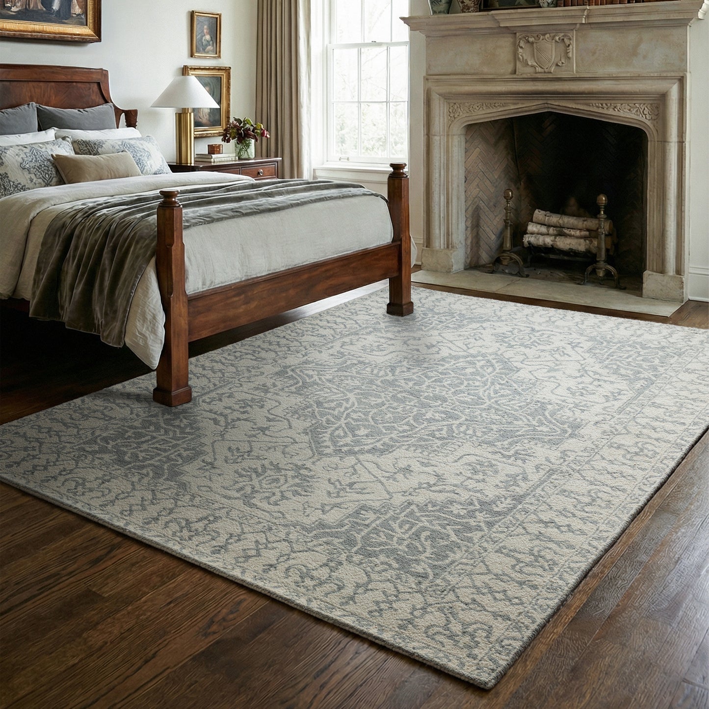 Bronte Fine Loop Rug (Silver)