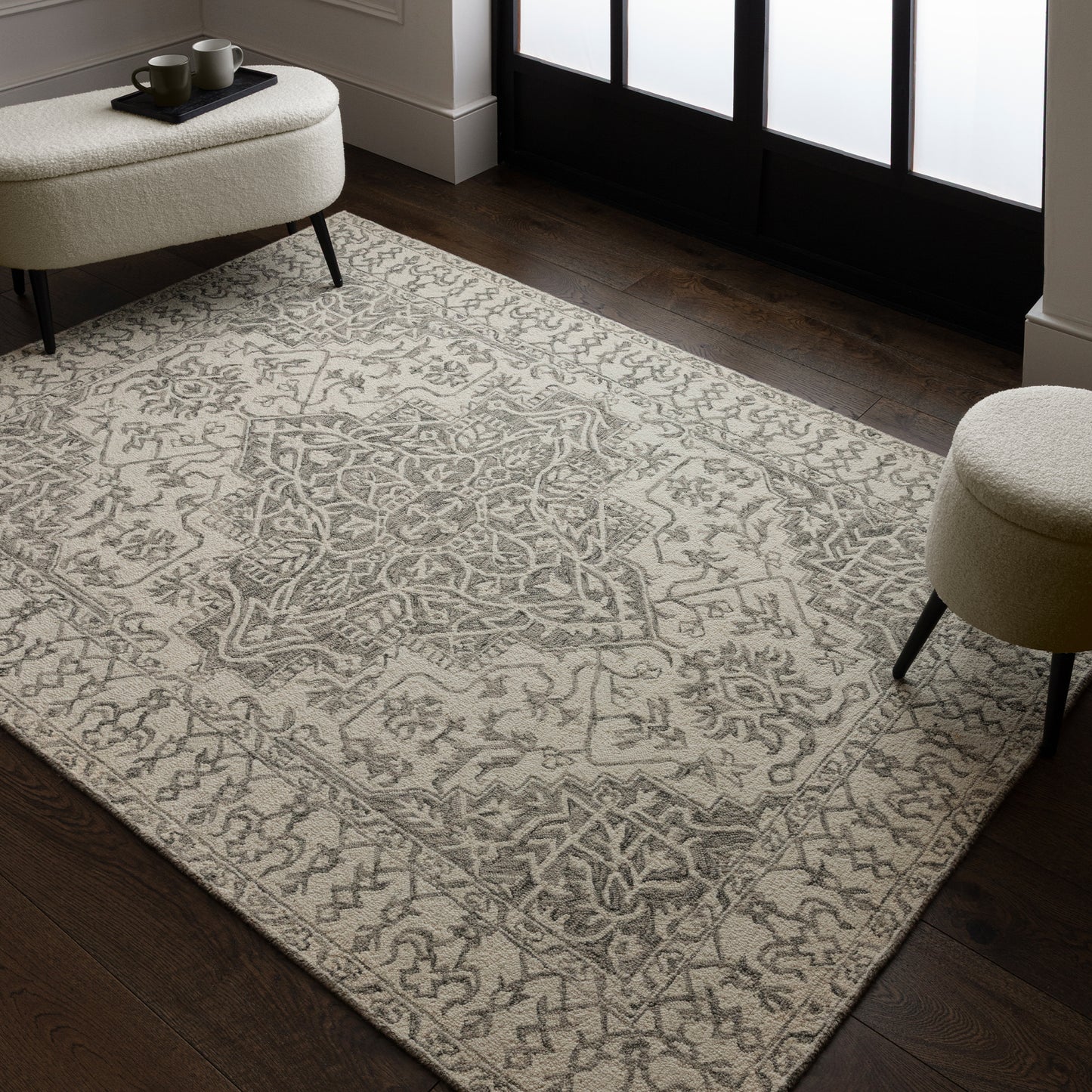 Bronte Fine Loop Rug (Smoke)