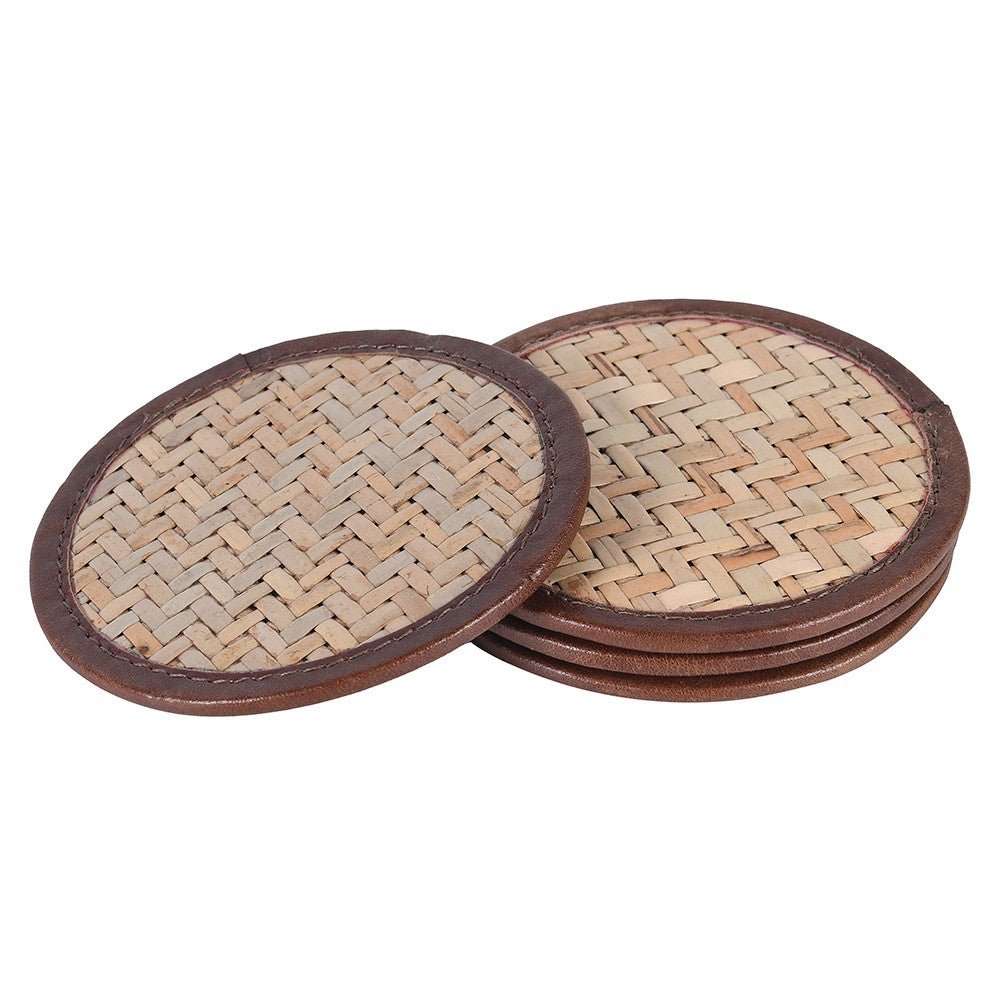 Chennai Leather Coaster (Set of 4)