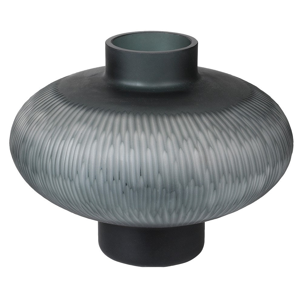 Genevieve Squat Cut Glass Vase