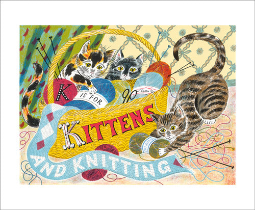 K is for Kittens - Birthday Card