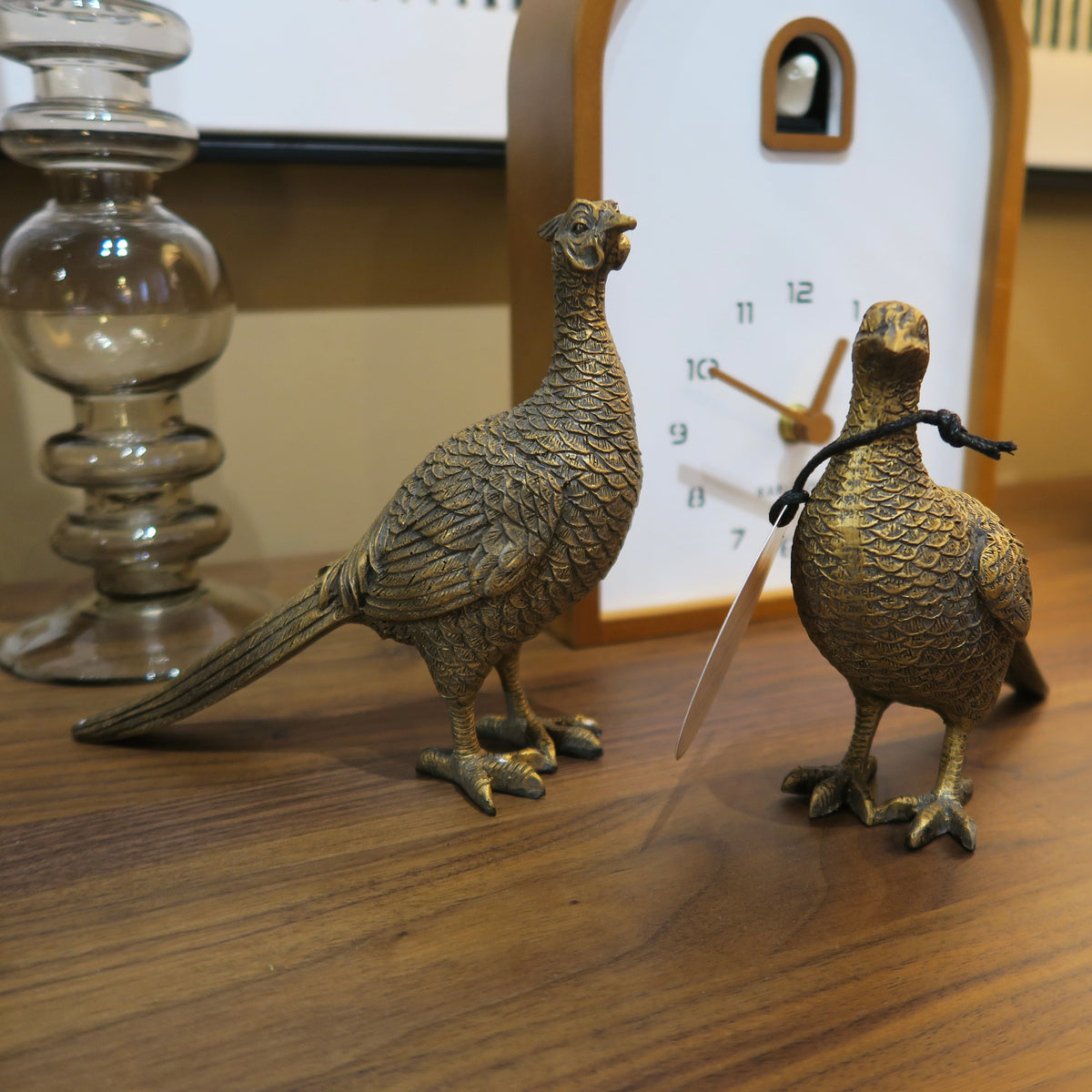 Bronze Effect Pheasants (Set of 2)