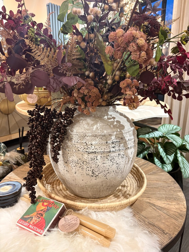 Distressed Stone Vase