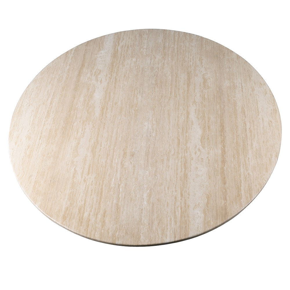 Travertine Round Dining Table
