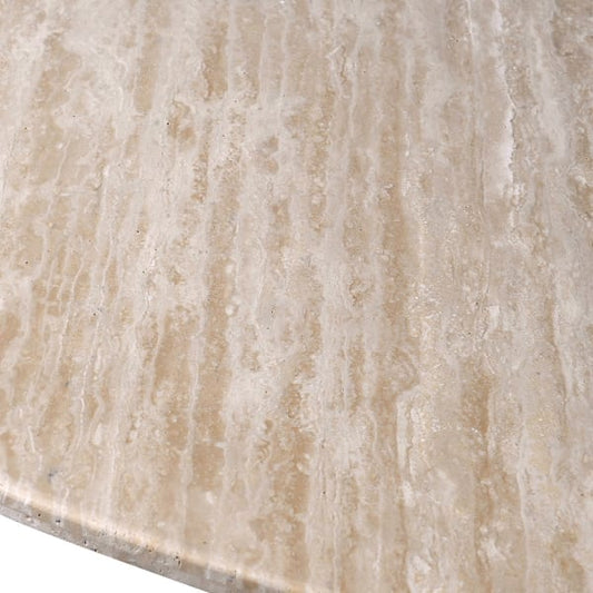 Travertine Round Dining Table