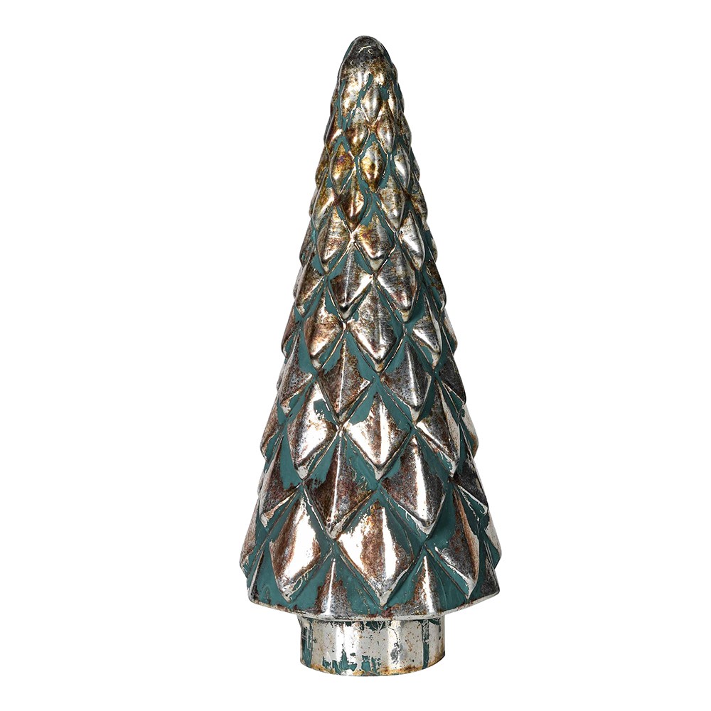 Forest Green Glass Tree