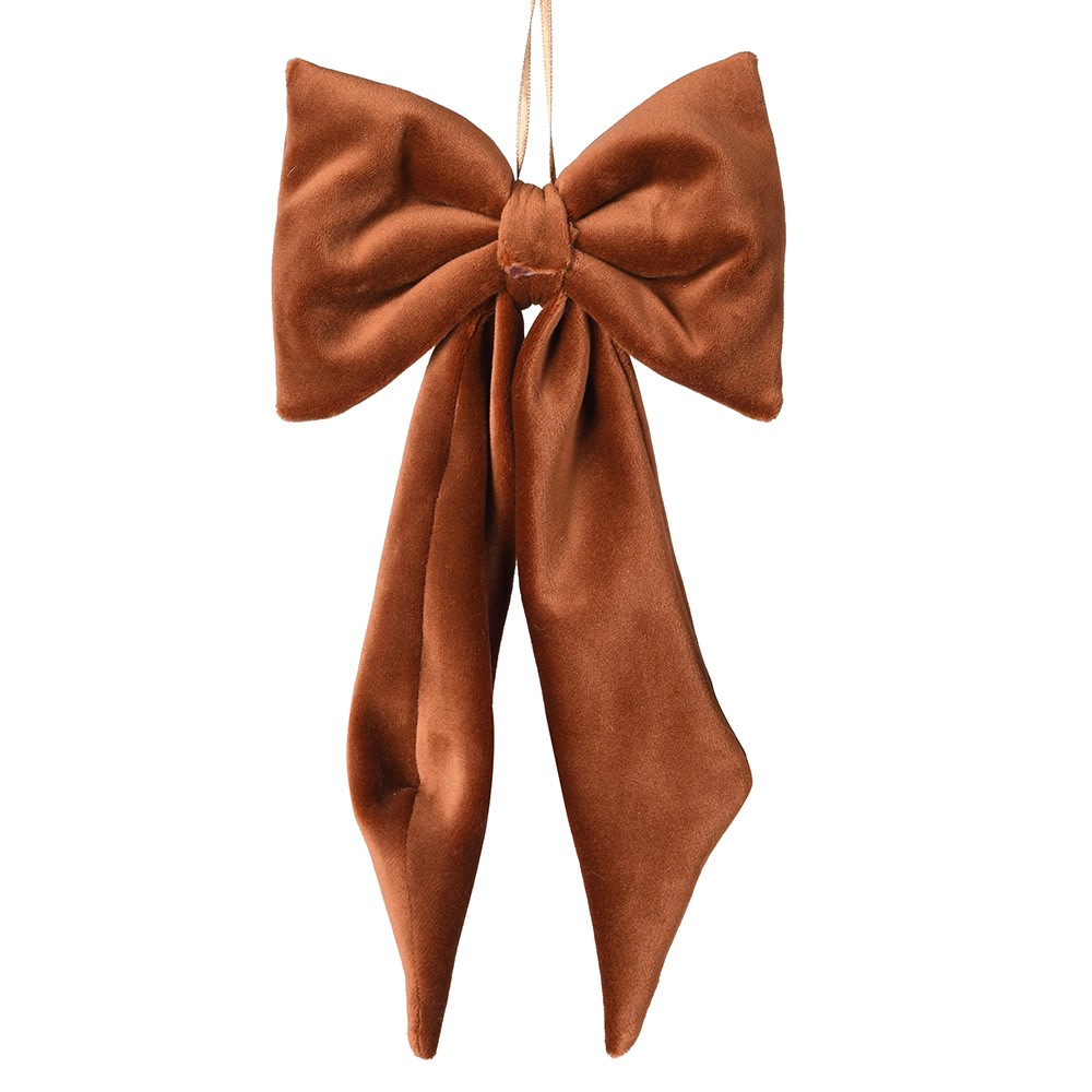 Velvet Bow in Caramel