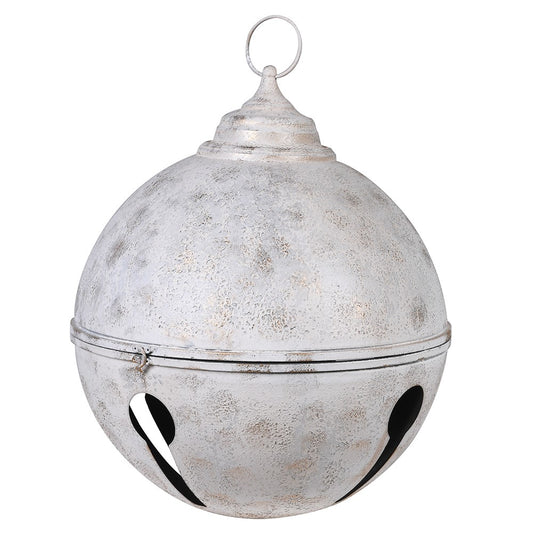 Distressed White Hanging Bell D50cm