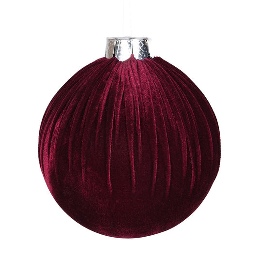 Large Bauble in Claret Red D20cm