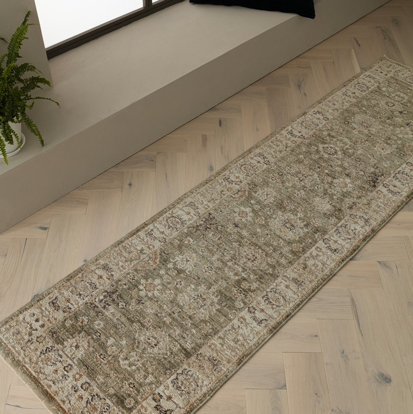 Heriz Ornate Rug (Green)