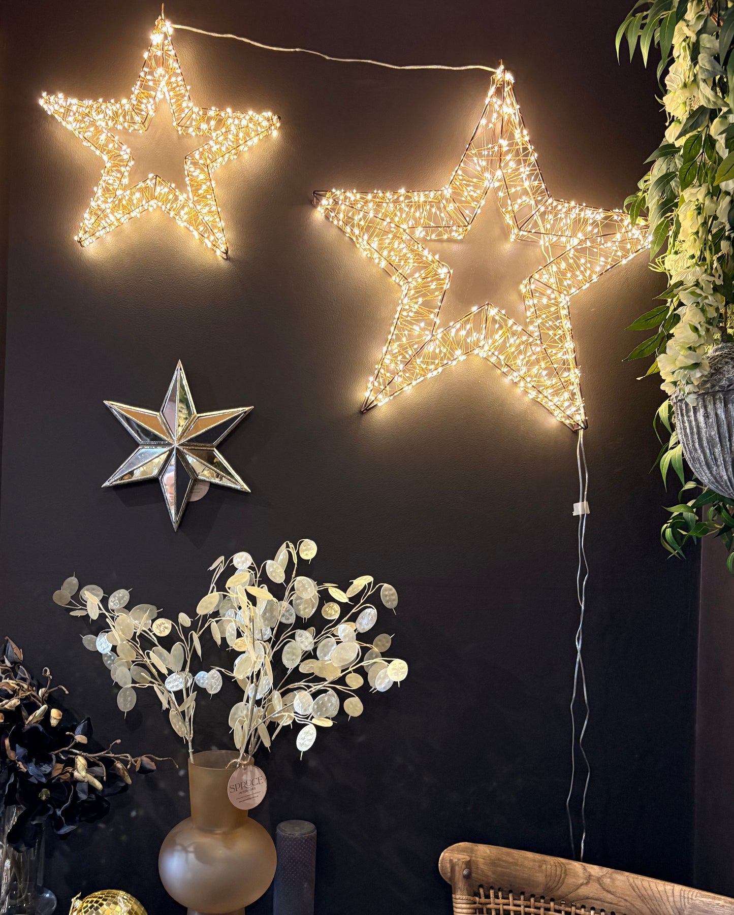 LED Hanging Gold Star (small)