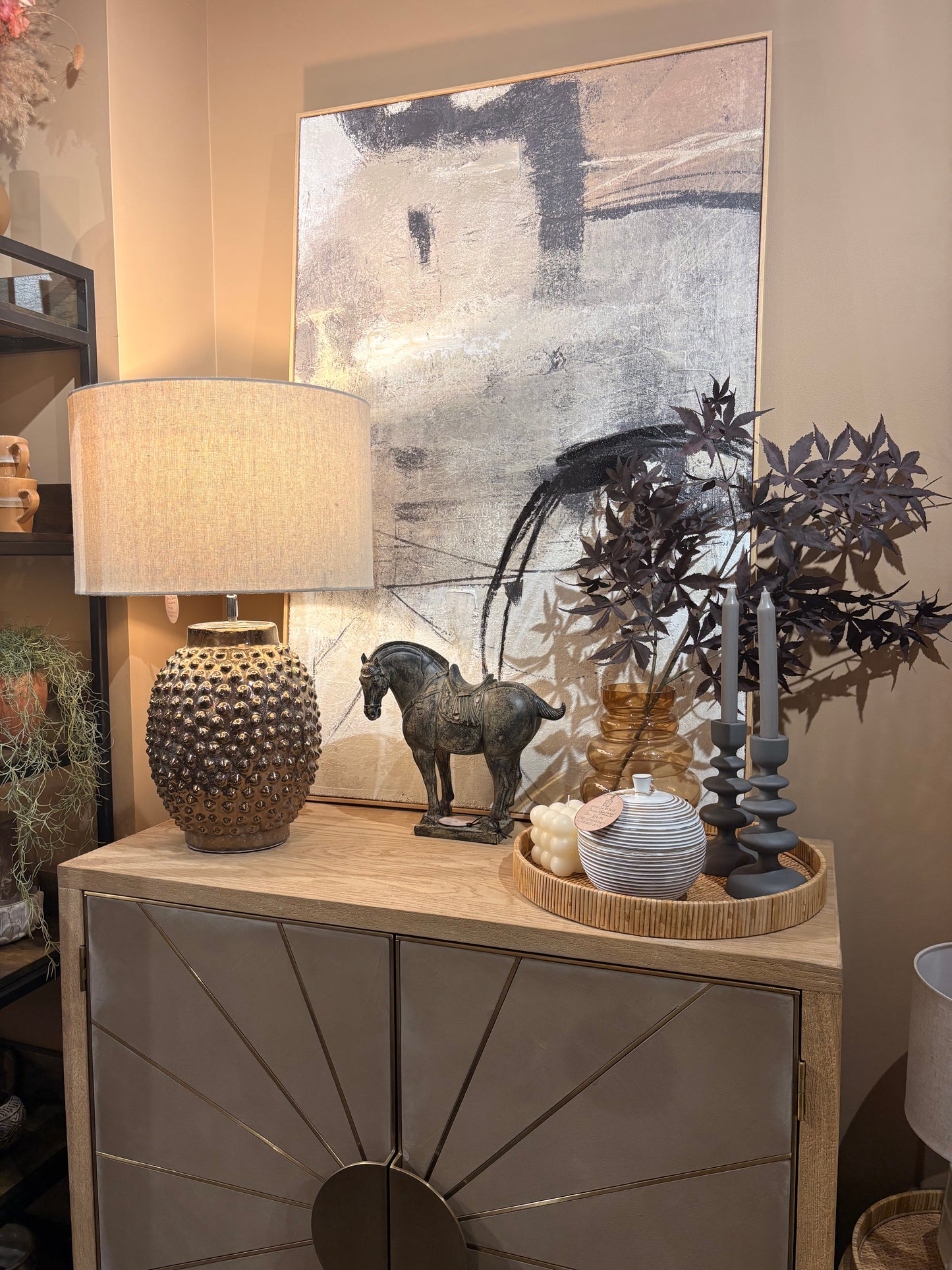 Cocoa 2 Door Sunburst Cabinet
