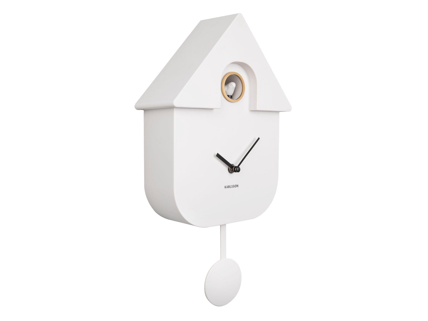 Modern Cuckoo Wall Clock (White)
