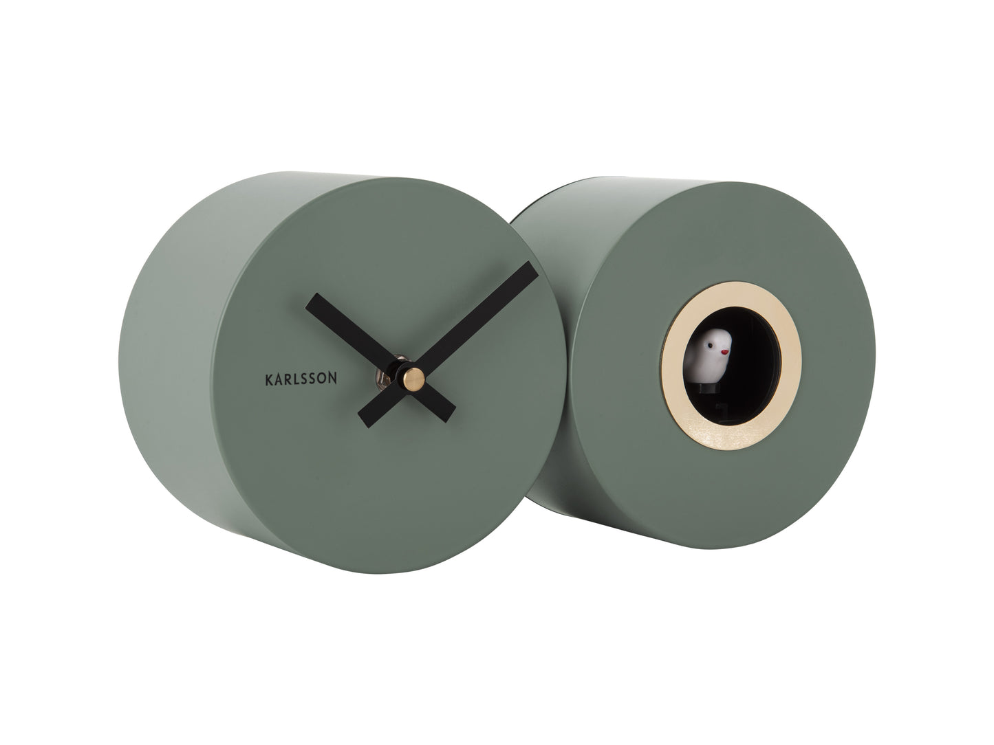 Duo Cuckoo Wall/Shelf Clock (Jungle Green)
