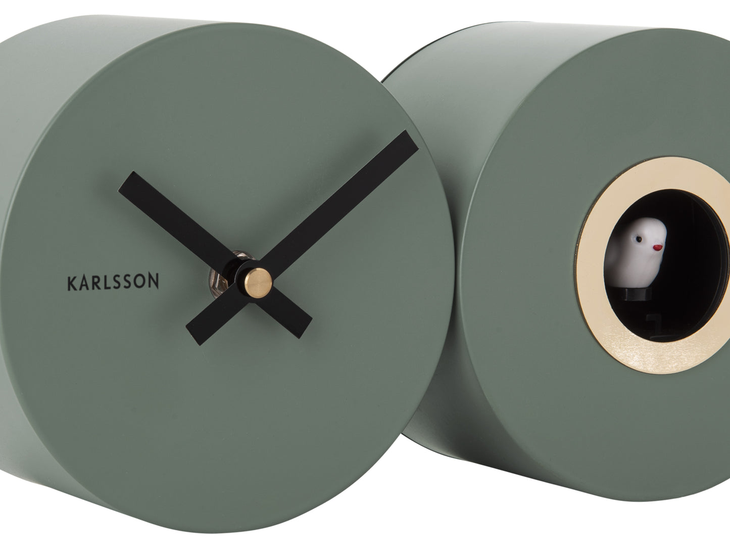 Duo Cuckoo Wall/Shelf Clock (Jungle Green)