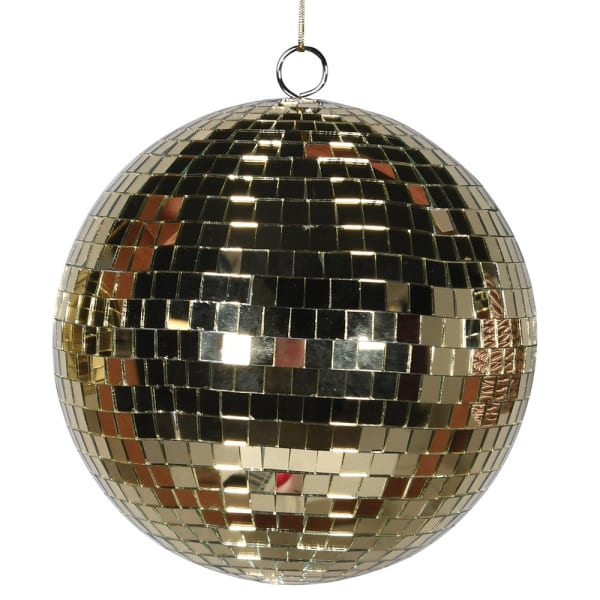 Gold Disco Ball Bauble 10cm