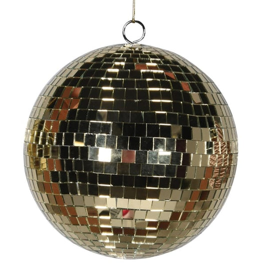 Gold Disco Ball Bauble 10cm