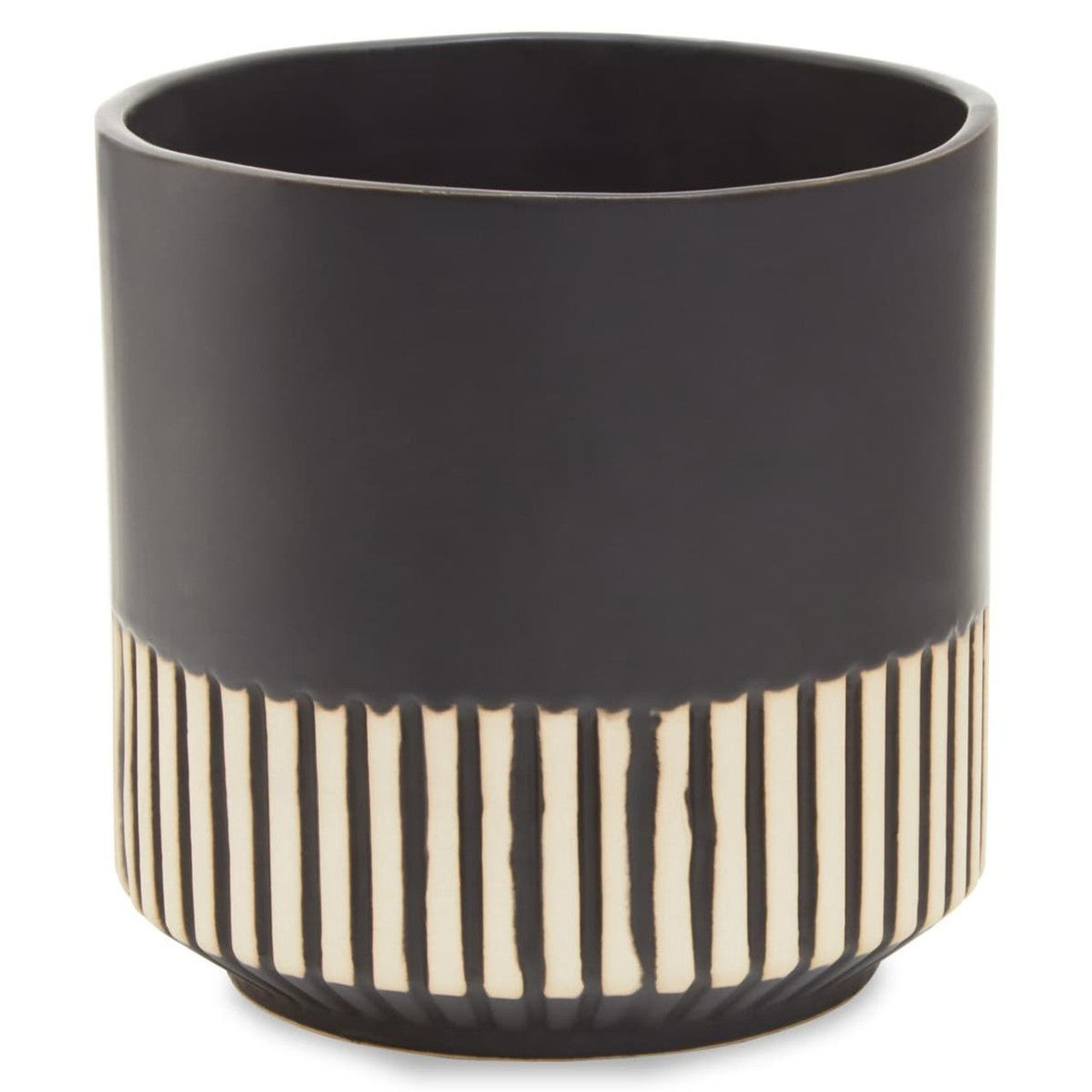 Kiso Monochrome Ceramic Planter (D15cm)