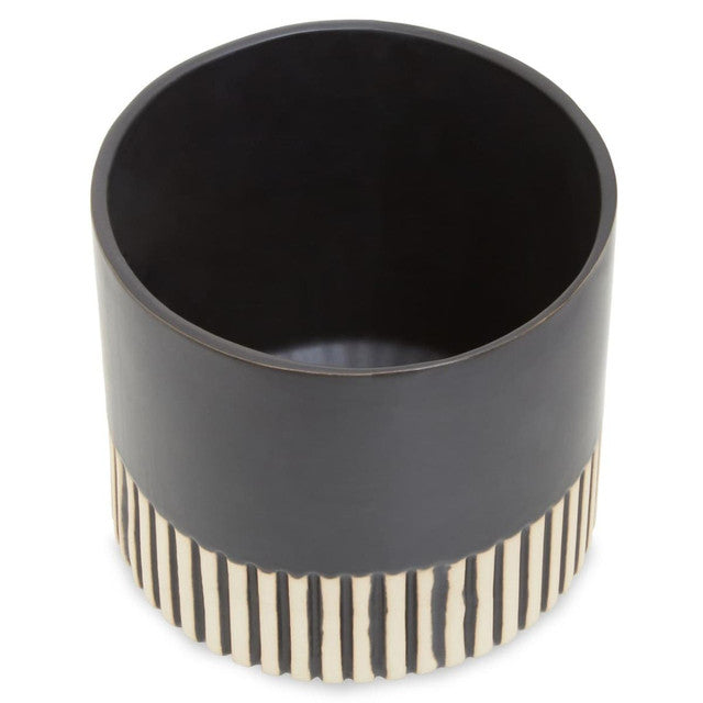 Kiso Monochrome Ceramic Planter (D15cm)