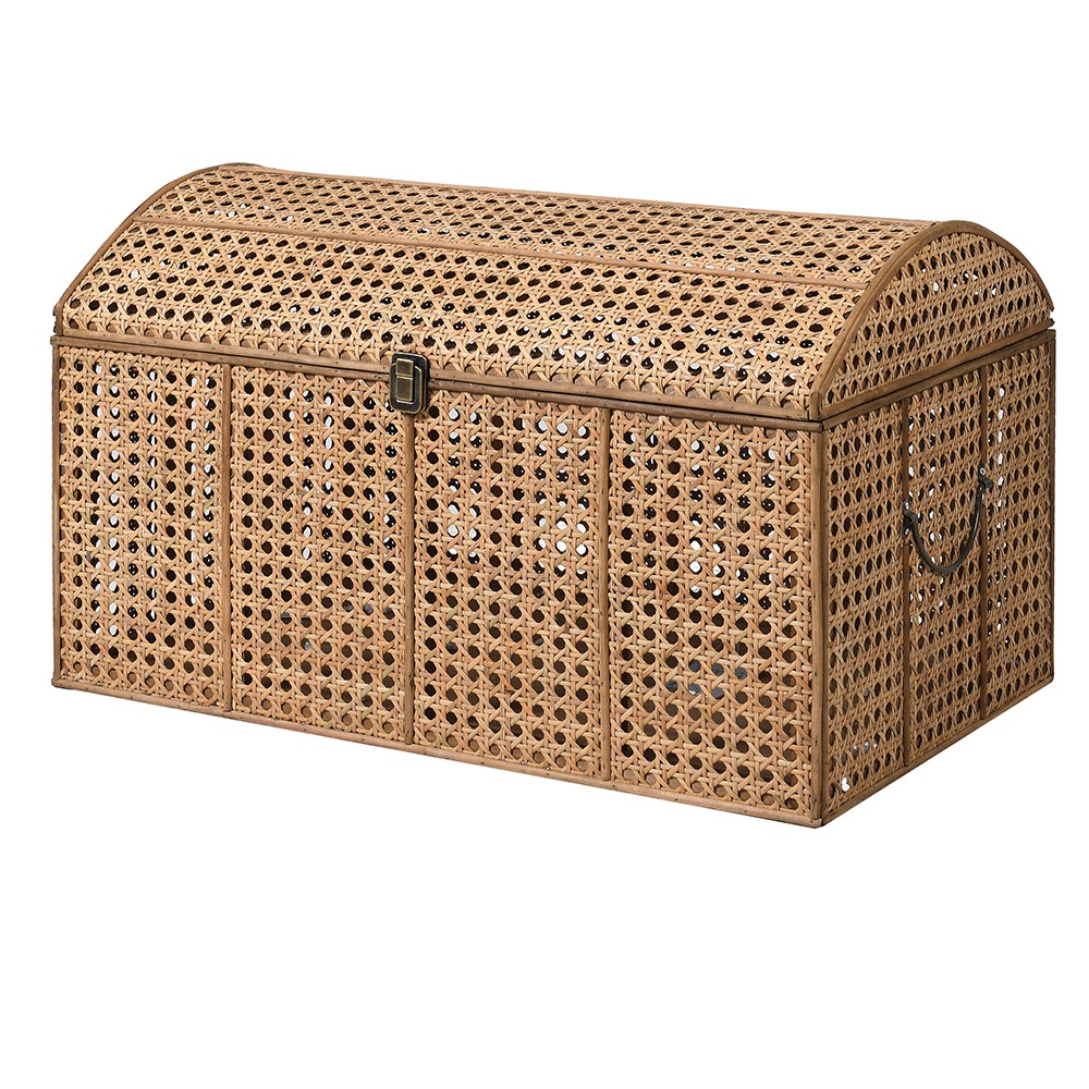 Fine Weave Rattan Dome Trunk