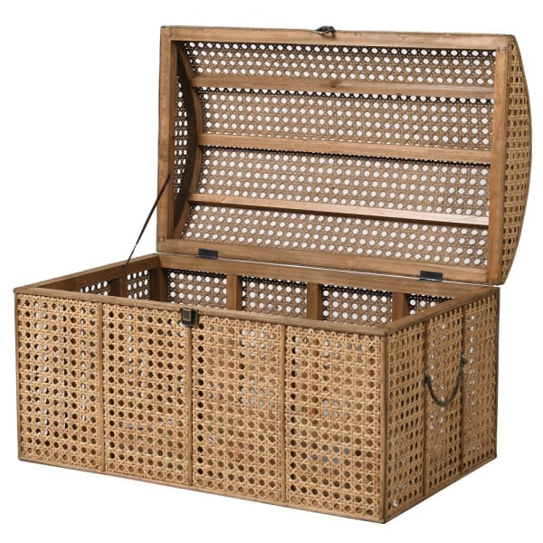 Fine Weave Rattan Dome Trunk