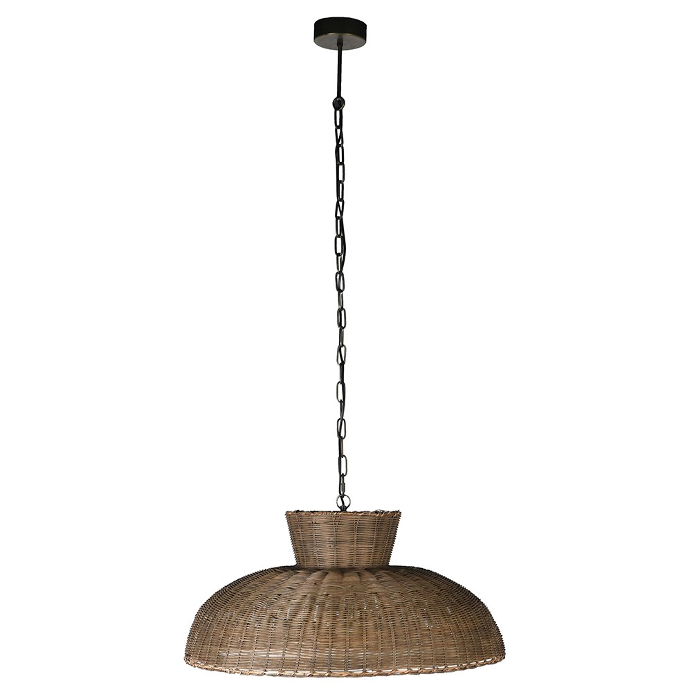 Round Rattan Pendant Light