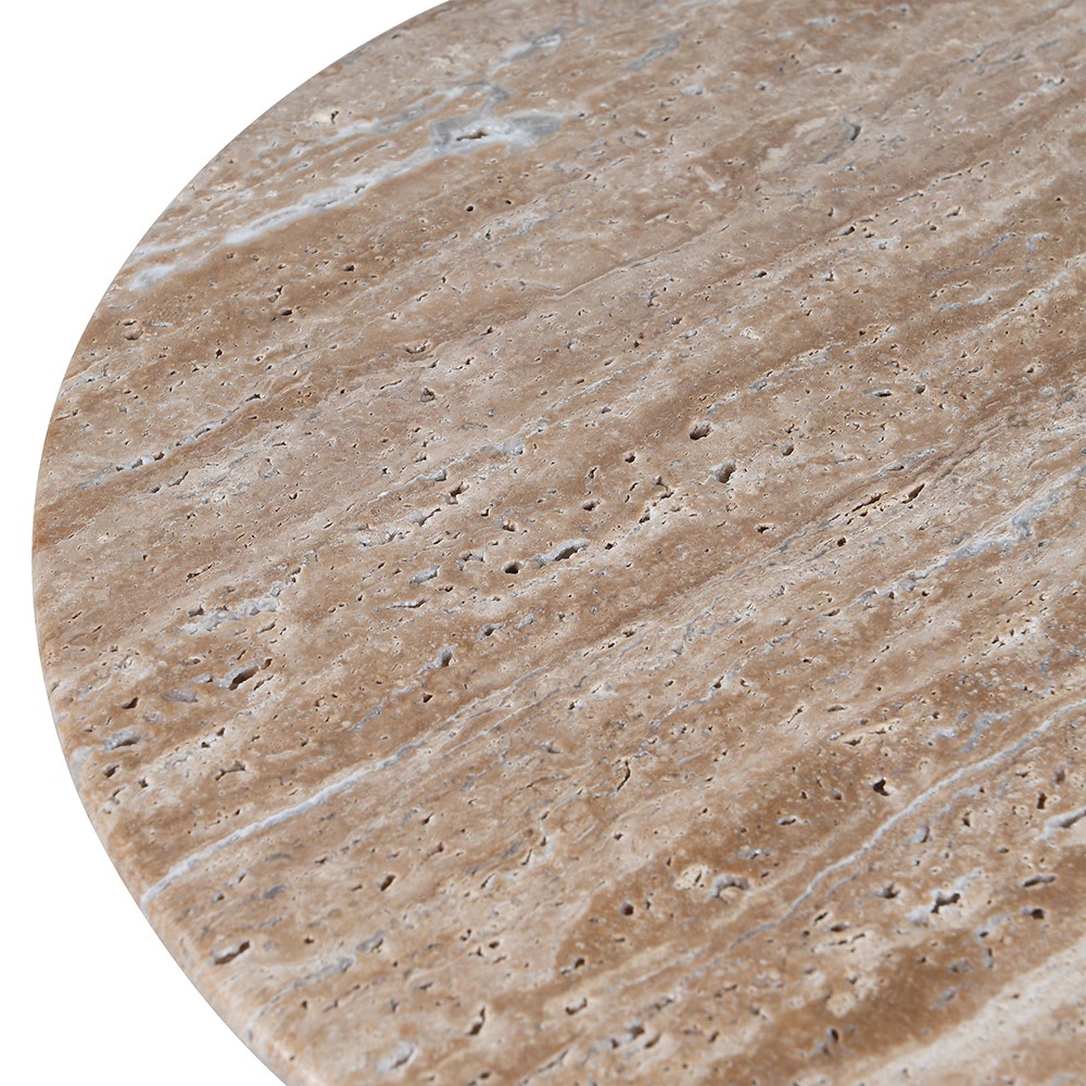 Travertine Taper Side Table