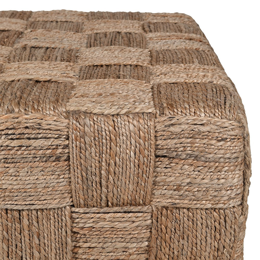 Woven Jute Coffee Table W90cm