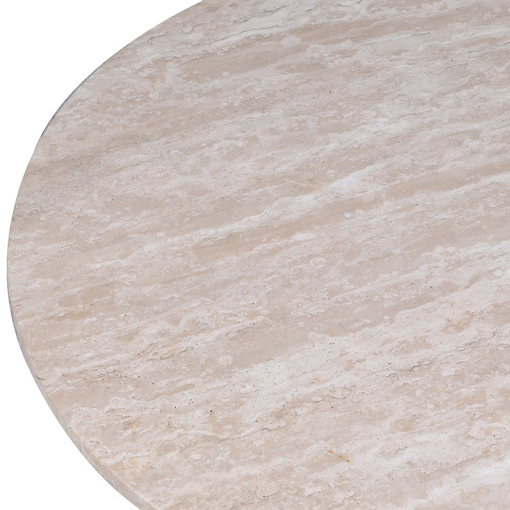 Travertine Arc Side Table